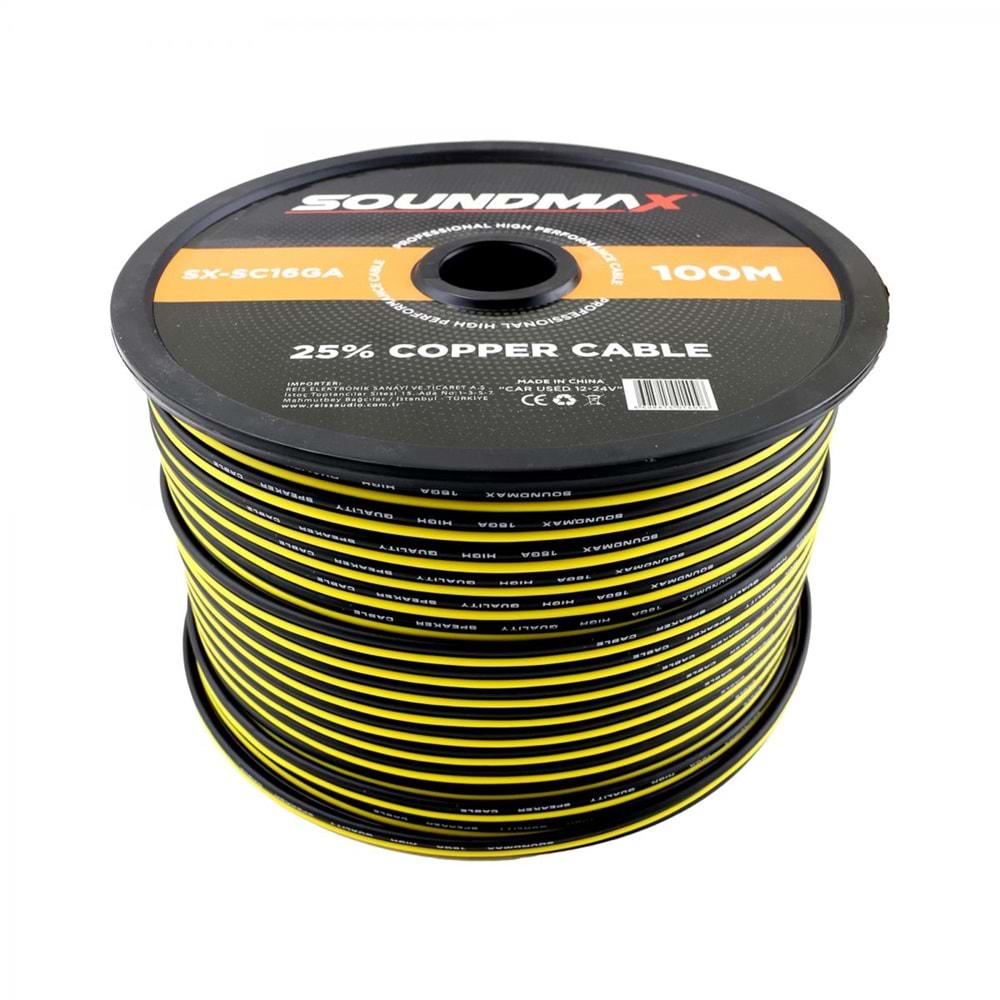 SOUNDMAX SXSC16GA 16GA 100MT %25 COOPER KABLO