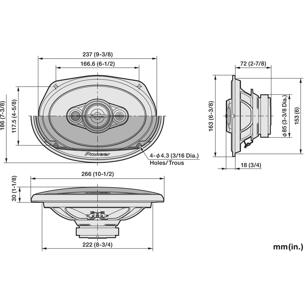 PIONEER TS6971F 600 WAT 6*9 OTO HOPARLÖR