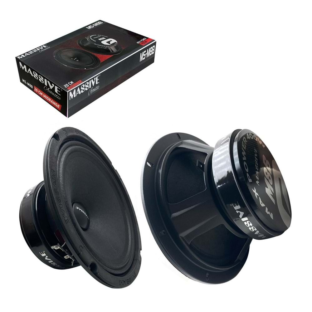 MASSIVE MSM8B 20 CM 400W 150RMS MİDRANGE