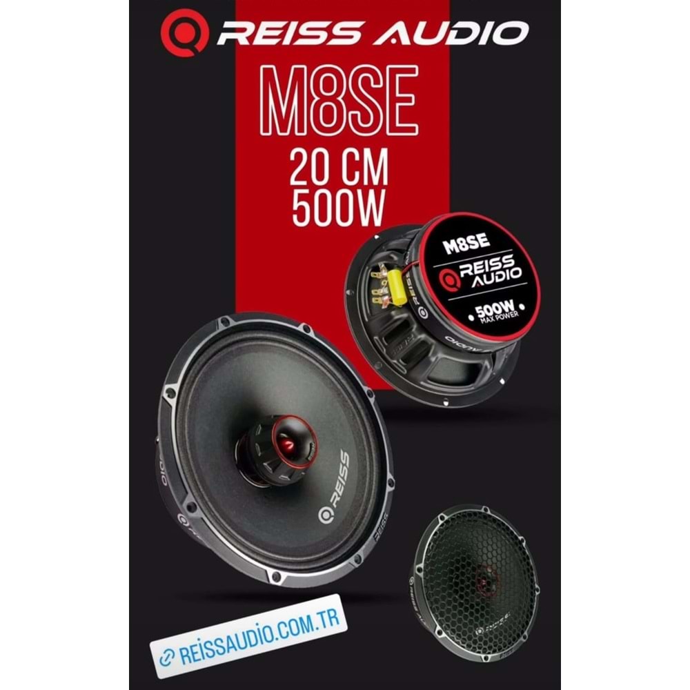 REISS AUDIO RSM8SE 20 CM 500W 250 RMS MİDRANGE