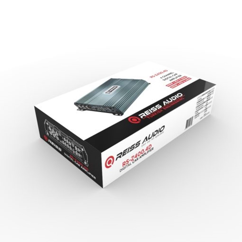 REISS AUDİO RSZ400.4D 4 KANAL CLASS D AMFİ