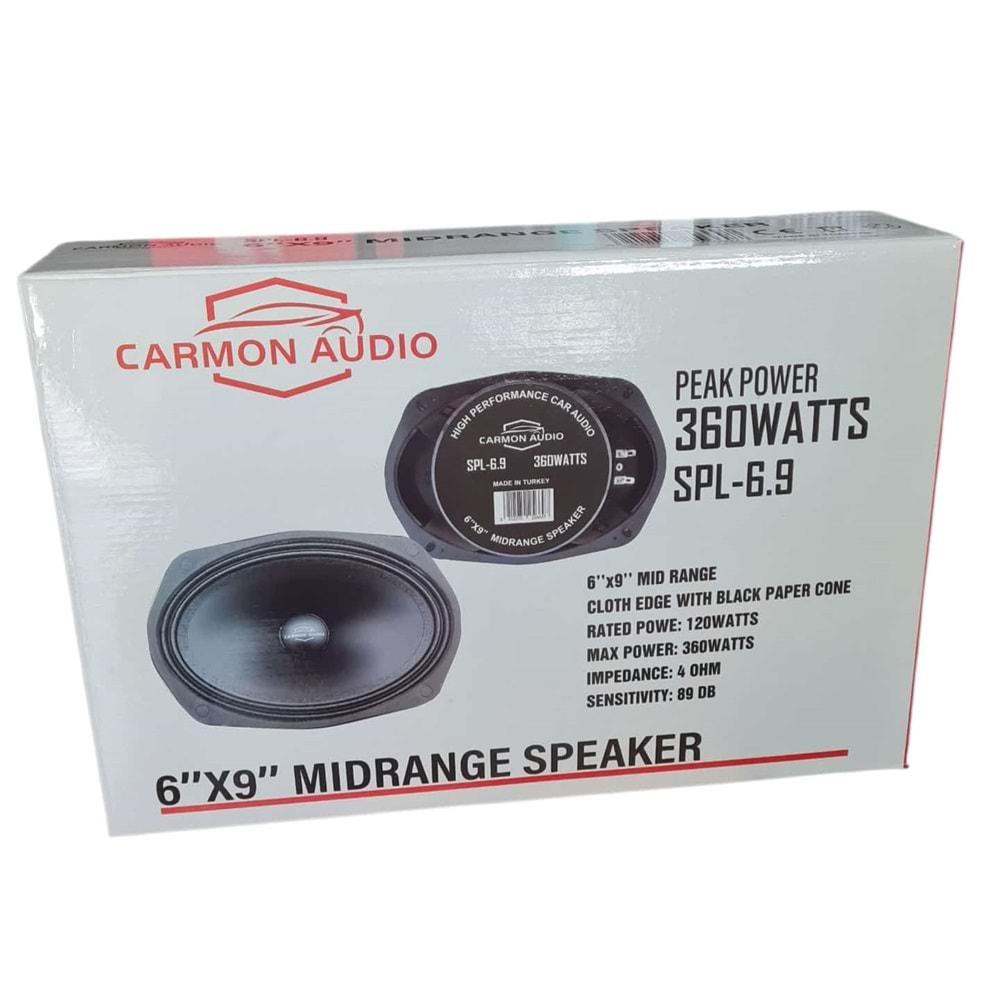 CARMON AUDIO SPL6.9 6X9 360W OVAL HOPARLÖR