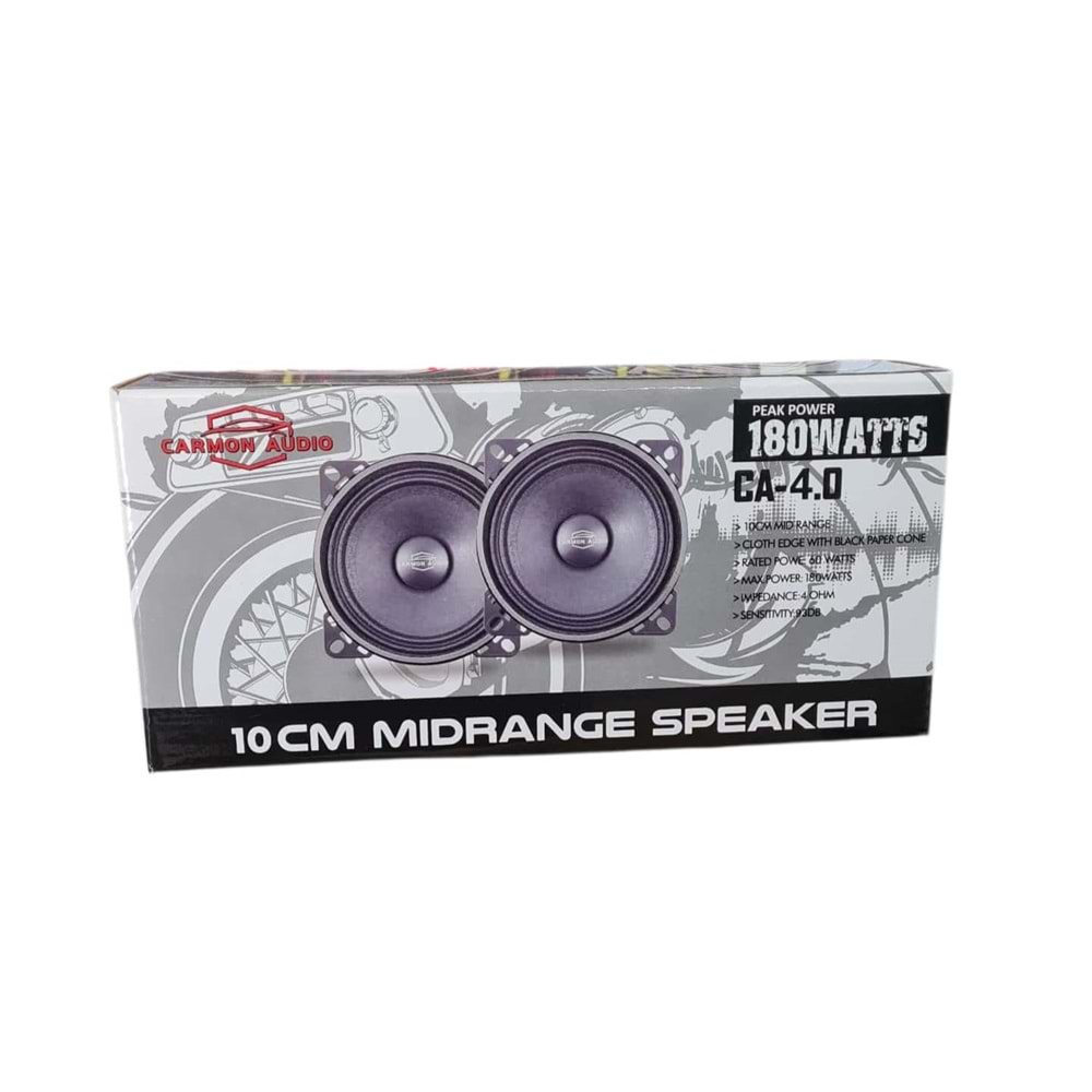 CARMON AUDIO CA4.0 10CM 180WATT Midrange
