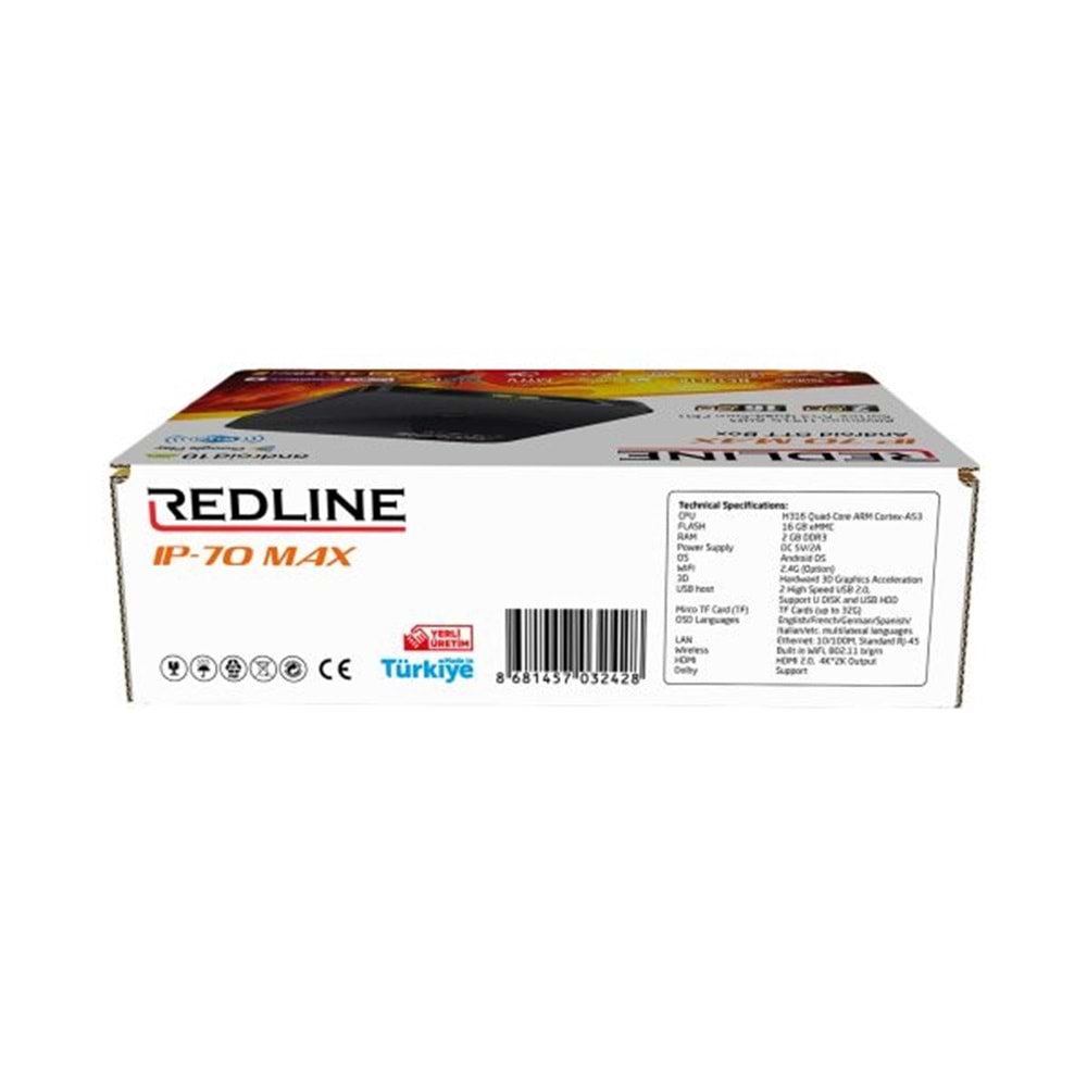 REDLİNE IP700 MAX 2/16 RAM ANDROİD TV BOX