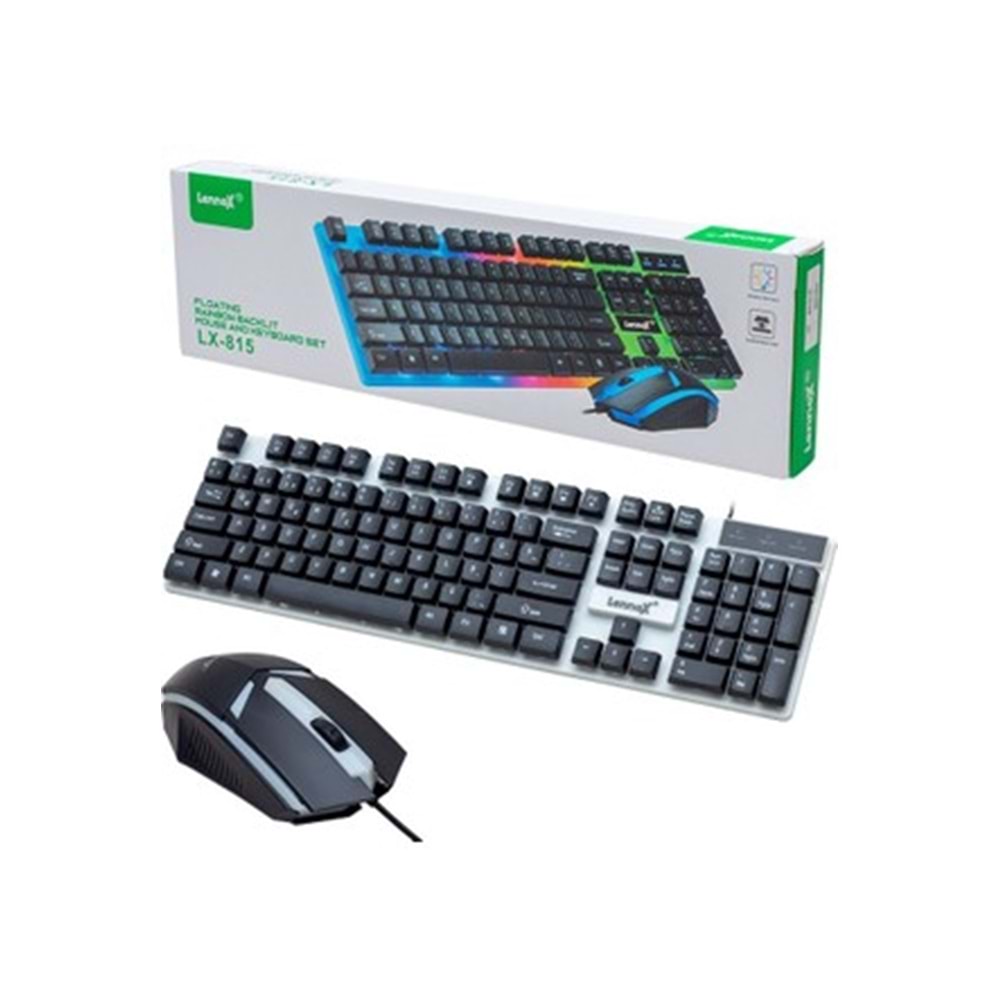 TR//LENNOX LX815 Gaming Klavye Mouse Set