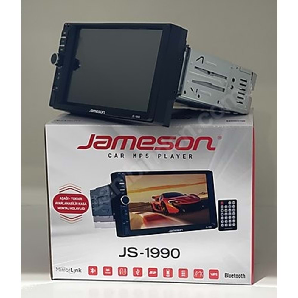 JAMESON JS1990 7inç Ince Kasa Ayarlanır Ekran Dabıl Teyp Uyumlu