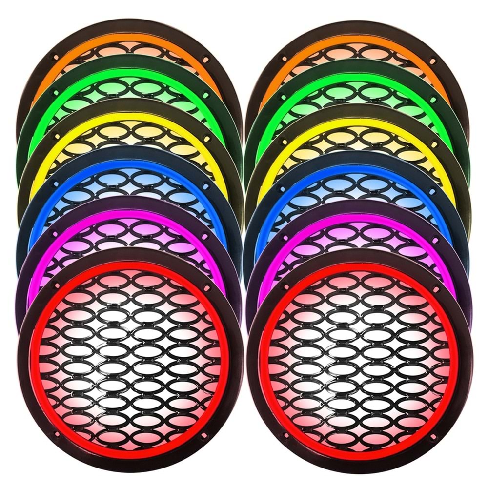 TRACOUSTICS PK5050 Ledli Hoparlör Kapak 16cm 2 ADET 5 RENK
