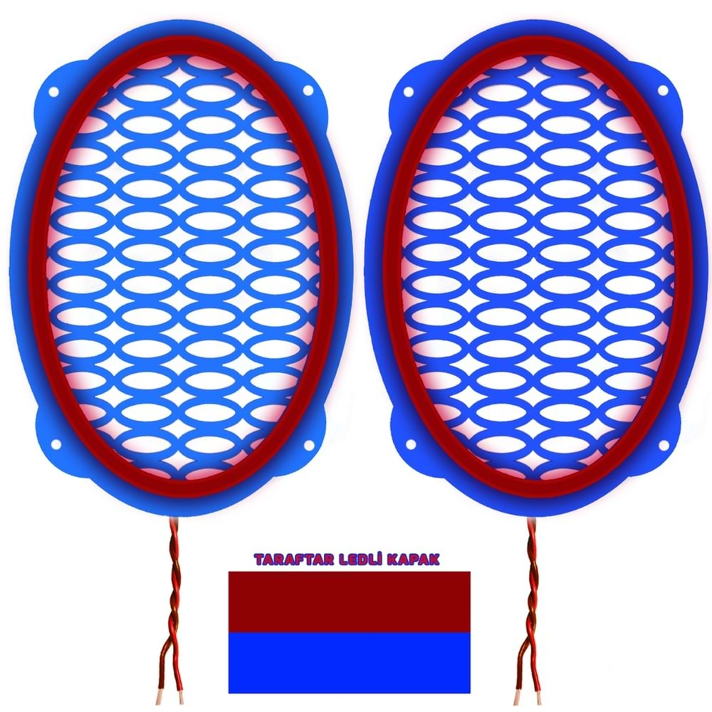 TRACOUSTICS PK5903 Ledli Hoparlör Kapak Oval Taraftar 2adet TARAFTAR