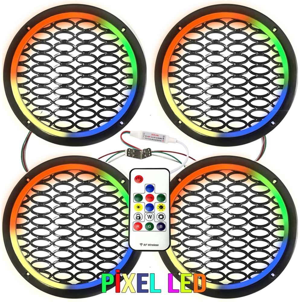 TRACOUSTICS PK5651 Pixel Ledli 20cm Hoparlör Kapak 4 adet