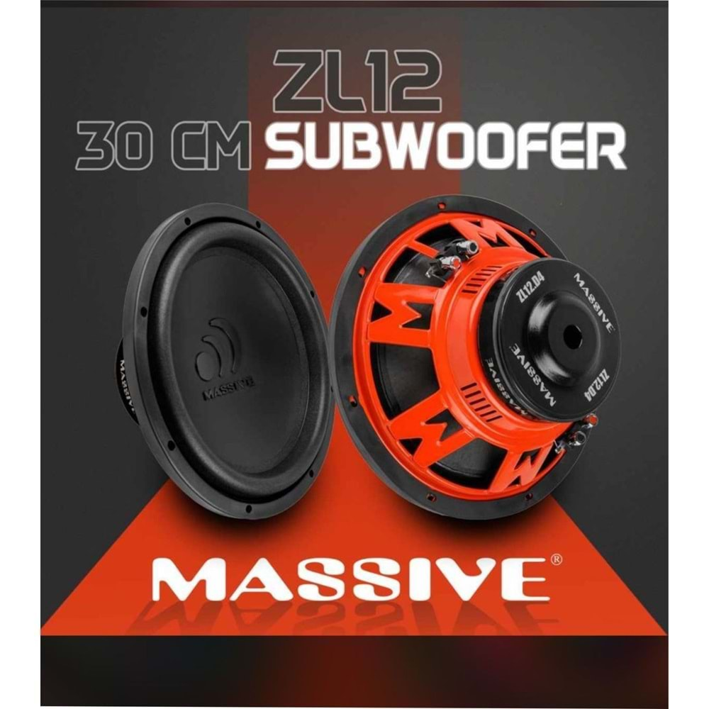 MASSİVE MSZL12 30cm Subwoofer 1400WATT 500RMS SUBWOOFER