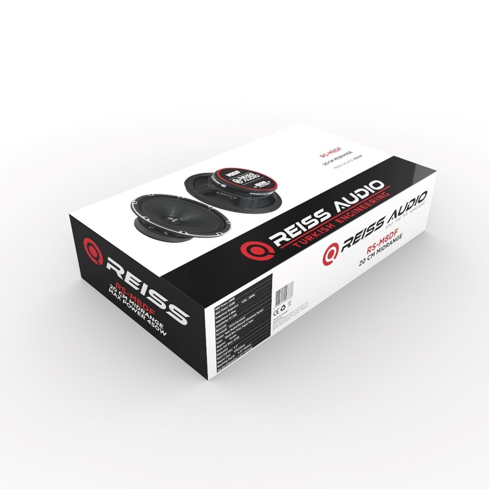 REISS AUDIO RSM8DF 20 cm 450 Watt 200RMS MİDRANGE