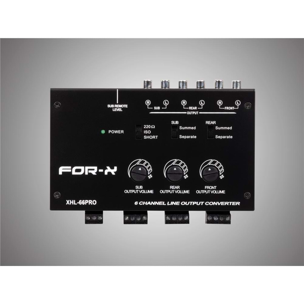 FORX XHL-66PRO 3CH HI TO LOW 6 Channel Line Output Converter