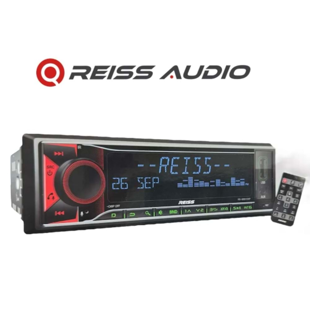 REİSS AUDIO RS-MX81DSP 3 Amfi Çıkışlı Profesyonel DSP işlemcili RBG Işıklı Bluetooth TEYP