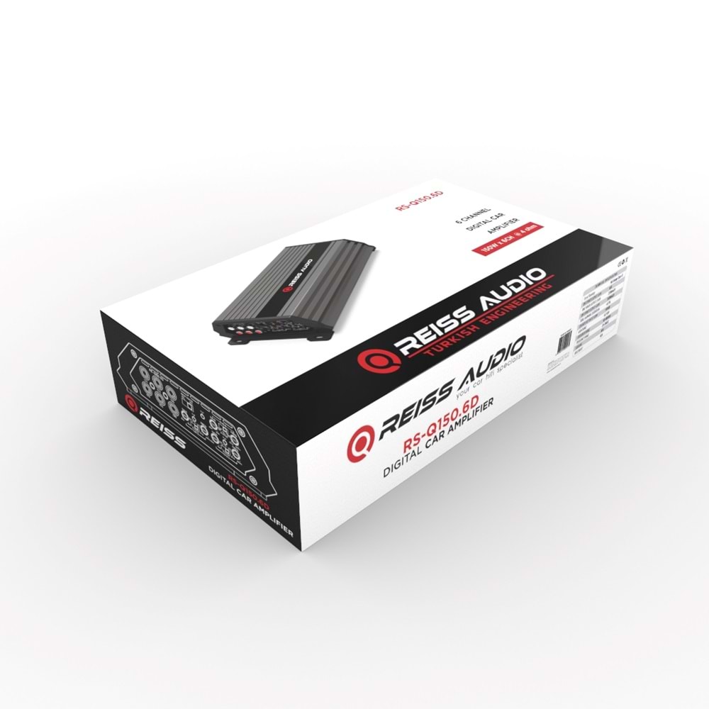 REISS AUDIO RS-Q150.6D 6 KANAL 150W X 6CH AMFİ