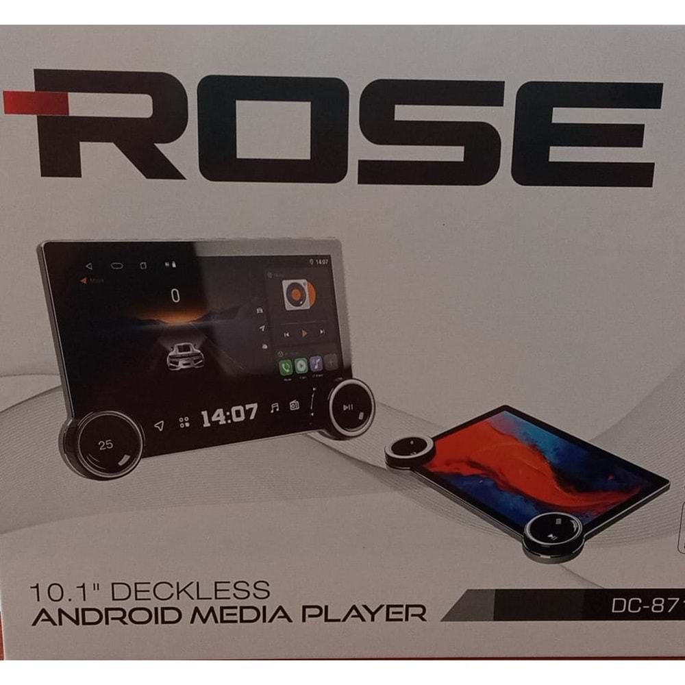 ROSE DC8710BT-464 4/64 RAM 10.1inch ANDROİD MEDİA PLAYER
