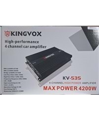 KINGVOX KV535 4X70 RMS 4 KANAL AMFİ