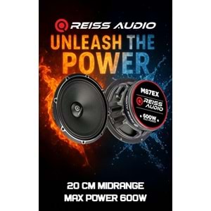 REISS AUDIO RSM87EX 20 CM 600W 300 RMS MİDRANGE