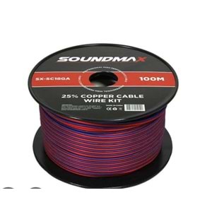 SOUNDMAX RSSC18GA 18GA %25 BAKIR KABLO 100 MT