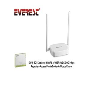 TR//EVEREST EWR301 Kablosuz N WPS + WISP+WDS 300 Mbps