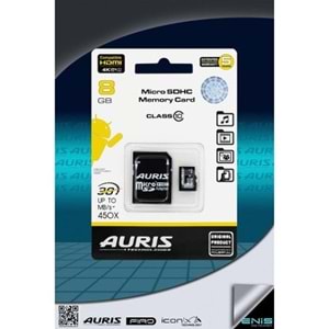 TR//AURIS 8 GB Micro SD Hafıza Kartı Class 10