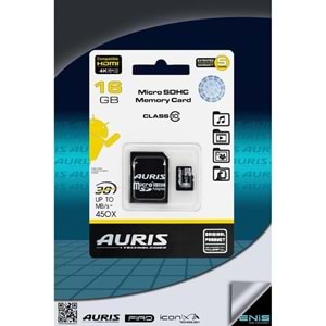 AURIS 16 GB Micro SD Hafıza Kartı Class 10