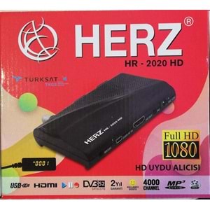 TR//HERZ HR2020 FULL HD + USB MİNİ HD UYDU ALICISI TKGS'Lİ