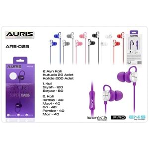 TR//Auris ARS028 Super Bass Microfonlu Telefon Kulaklığı