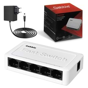 GABBLE GAB-SWC05 (25159)ETHERNET SWITCH HUB 5 PORT 10/100MBPS