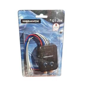 MEGAVOX GT204 2 KANAL HI TO CONVERTER AMFİ ÇEVİRİCİ