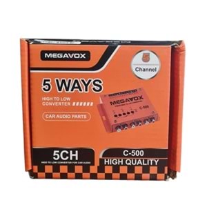 MEGAVOX C500 5 KANAL HI TO CONVERTER AMFİ ÇEVİRİCİ