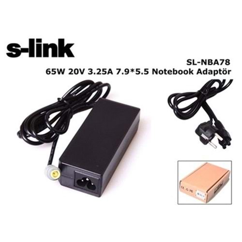 TR//SLINK SLNBA78 65w 20v 3.25a 7.9 5.5 Notebook Adaptör