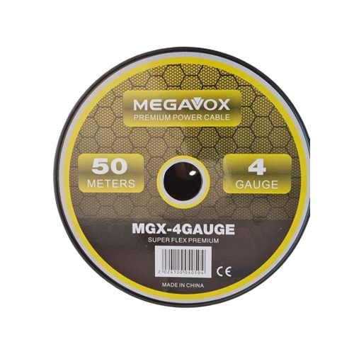 MEGAVOX MGX4GAUGE 50MT PREMIUM POWER CABLE