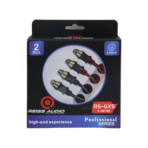 REISS AUDIO RSGX5 5 METRE 2 RCA %100 BAKIR KABLO