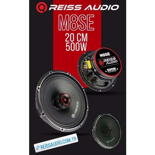 REISS AUDIO RSM8SE 20 CM 500W 250 RMS MİDRANGE
