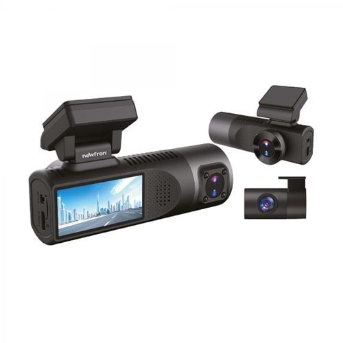 NEWFRON NFVS105 3 CAMERA 4 K ARAÇ KAYIT CİHAZI
