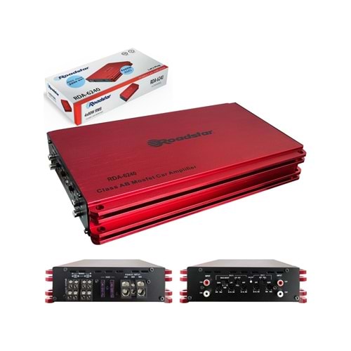 ROADSTAR RDA6240 3000 Watt 4 Kanallı Amplifikatör