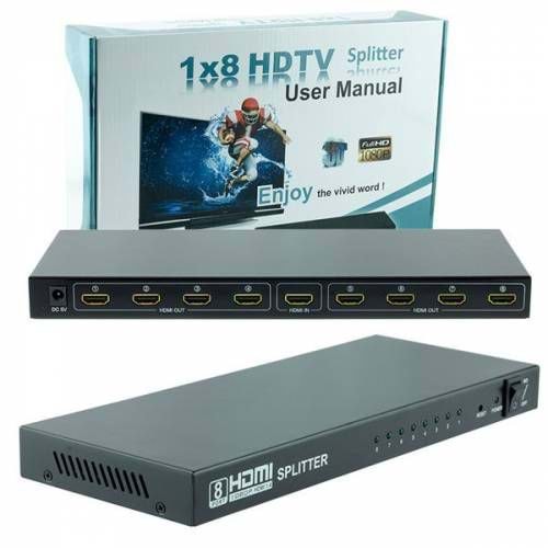 TR//HERZ/HADRON HDX1305(206) SPLITTER HDMI 1.4V 1080P 4K 1 GİRİŞ 8 ÇIKIŞ
