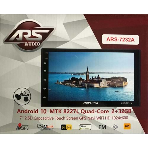 ARSAUDIO ARS7232A 7İnch ANDROİD 10 2GB 32 DOUBLE TEYP