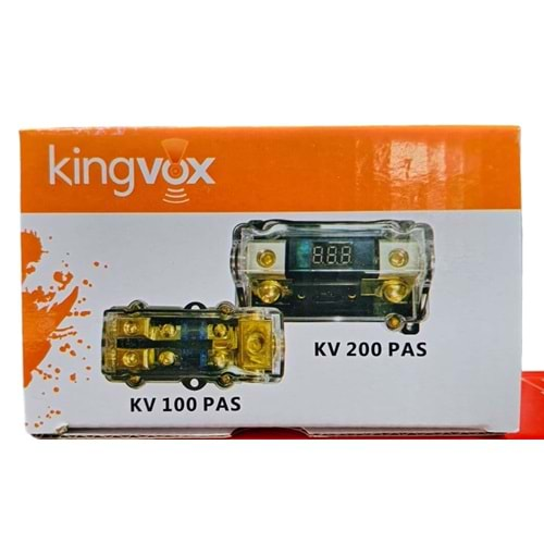 KİNGVOX KV100PAS Amfi Sigortalı 1 Giriş 2 Çıkış Sigortalı Amfi Blok Dağıtıcı