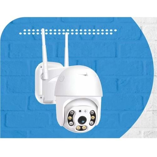 O-KAM-3038 3MP WIFI PTZ Camera 2.5 inch 8Pcs Leds Dual Light