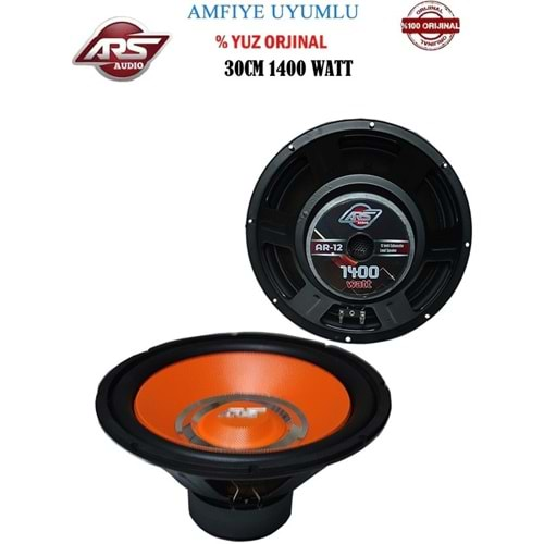 ARS AUDIO AR12 30 CM 1400 Watt 400 Rms Subwoofer Bass