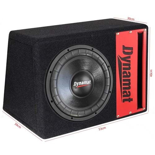 DYNAMAT RK430 Oto Bass Kabinli 30cm Çift Bobin 1000 Watt (400 Rms)