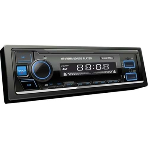 SOUNDMAX SXMX3G SXMX7G 4x50 Watt Çift Usb + Aux + Fm + Bluetooth Oto Teyp