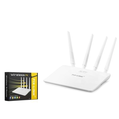 PIX-LINK LV-WR21Q WI-FI REPEATER/ROUTER/AP 300MBPS 4 ANTEN BEYAZ