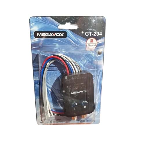 MEGAVOX GT204 2 KANAL HI TO CONVERTER AMFİ ÇEVİRİCİ