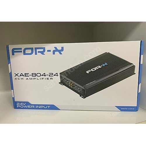FORX XAE804-24 RMS Output Power : @4 Ohm 80Wx4CH Amfi 24 VOLTTUR