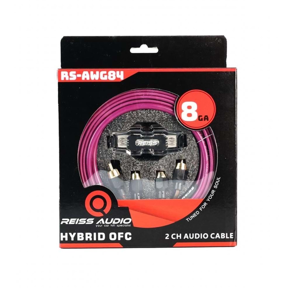 REISS AUDIO RSAWG84 8 GA %50 BAKIR KABLO SETİ