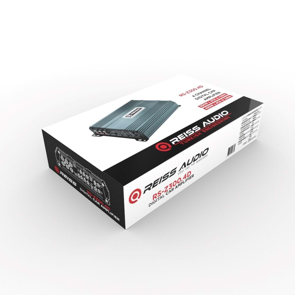 REISS AUDİO RSZ300.4D 300 RMS 4 KANAL CLASS D