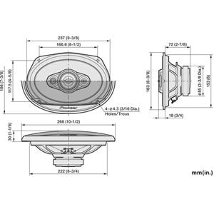 PIONEER TS6971F 600 WAT 6*9 OTO HOPARLÖR