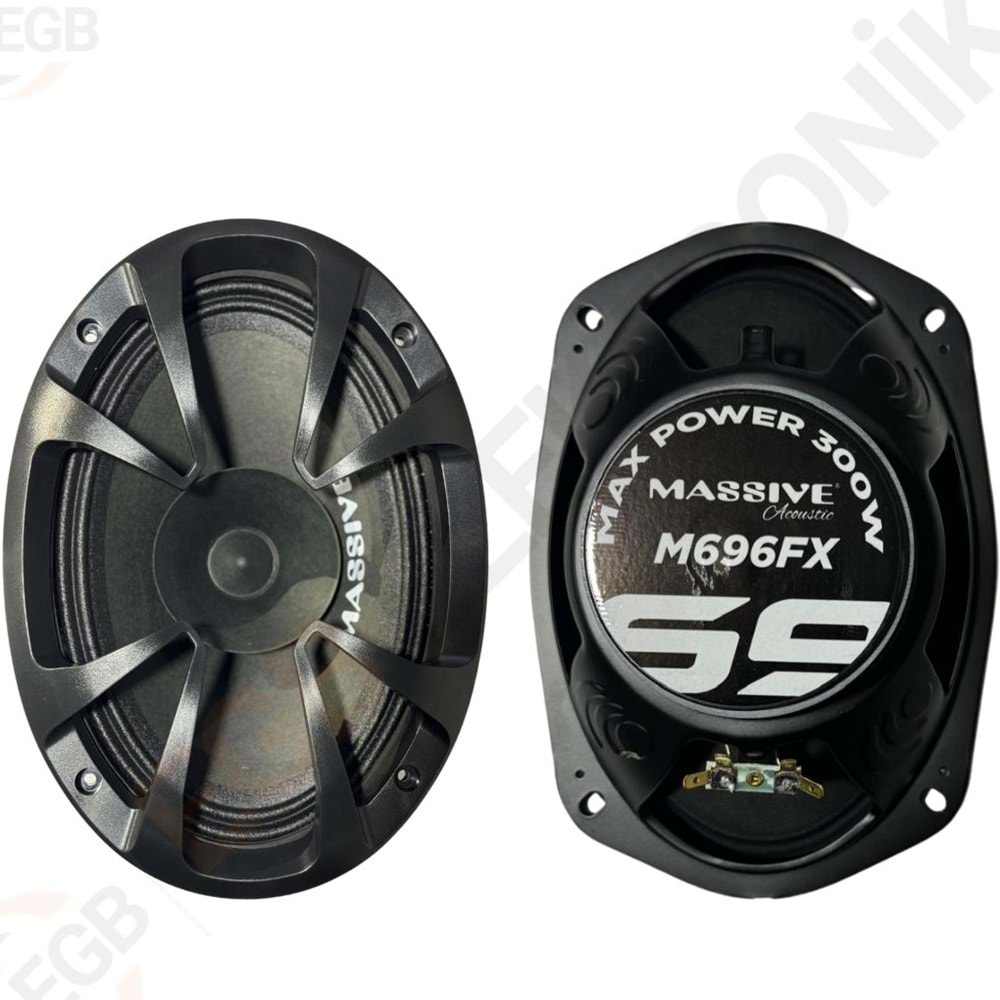 MASSIVE MSM696FX 6X9 OVAL MIDRANGE 120 RMS 300W ÇİFT